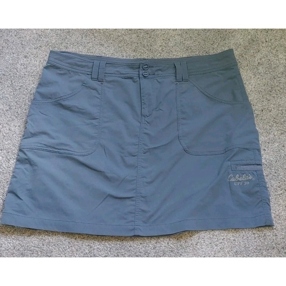 Women Tech Utility Skirt Cabela's UPF 30 Nylon Stretch Active Skirt Sz 18 Golf